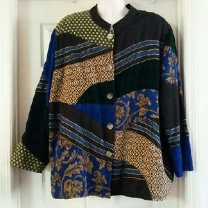 CLEARANCE Indigo Moon Artsy Blazer Multicolor  3X
